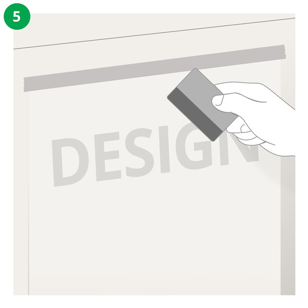 How to Install Vinyl Lettering Step 5 