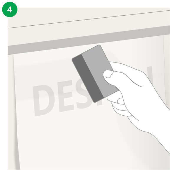  How to Install Vinyl Lettering Step 4