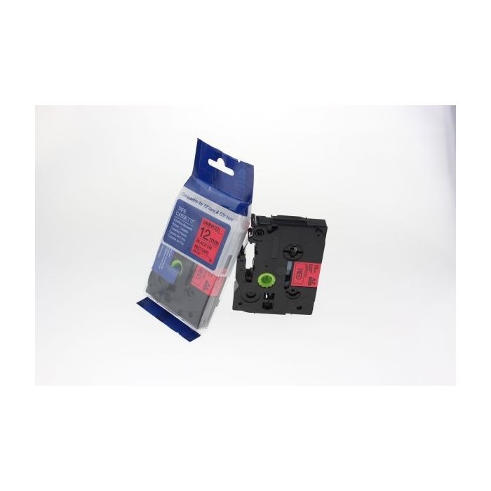 Compatible TZ431-Brother TZ-431 NOIR / ROUGE 12 mm
