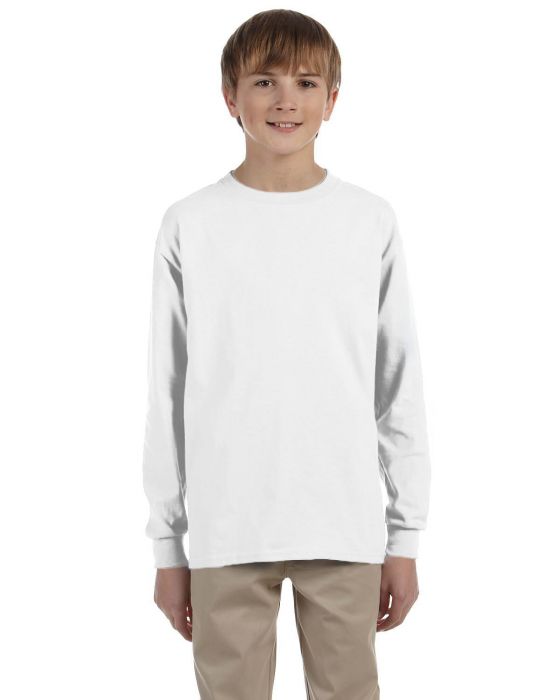 Gildan Youth Ultra Cotton 10 oz./lin. yd. Long-Sleeve T-Shirt | G240B