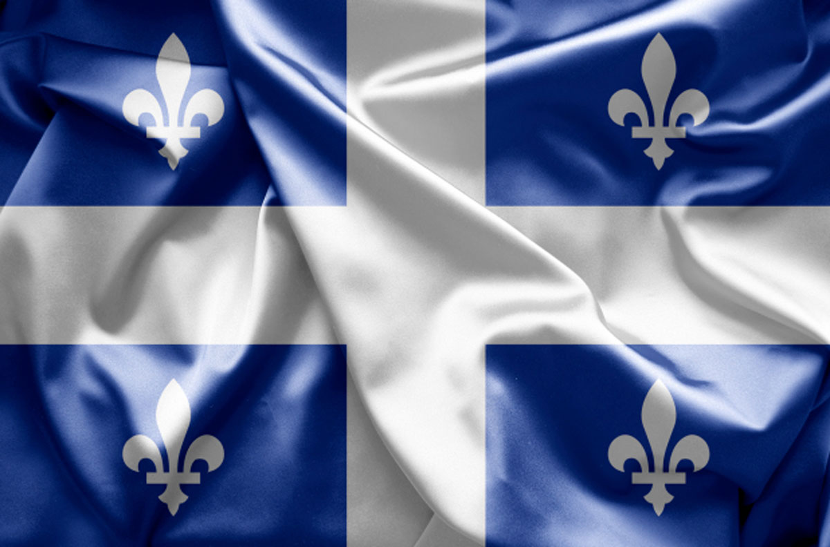 Drapeaux de pôle d'un côté