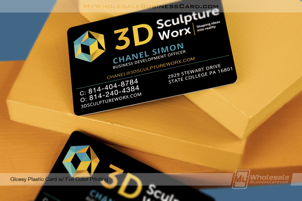 Glossy Plastic Business Cards