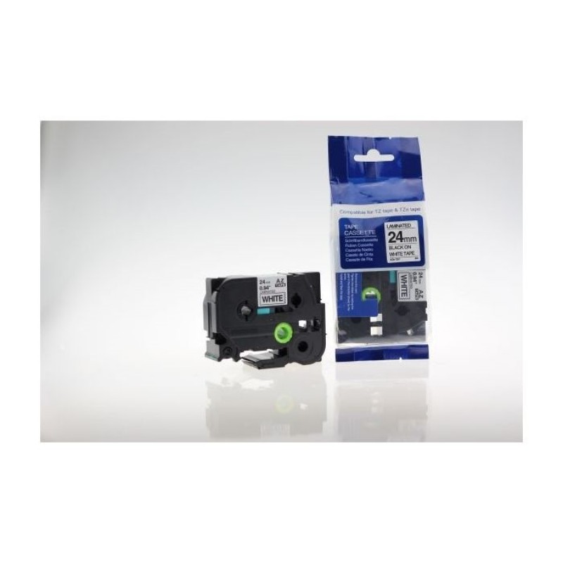 Compatible TZ251-Brother TZ-251 NOIR / BLANC 24 mm