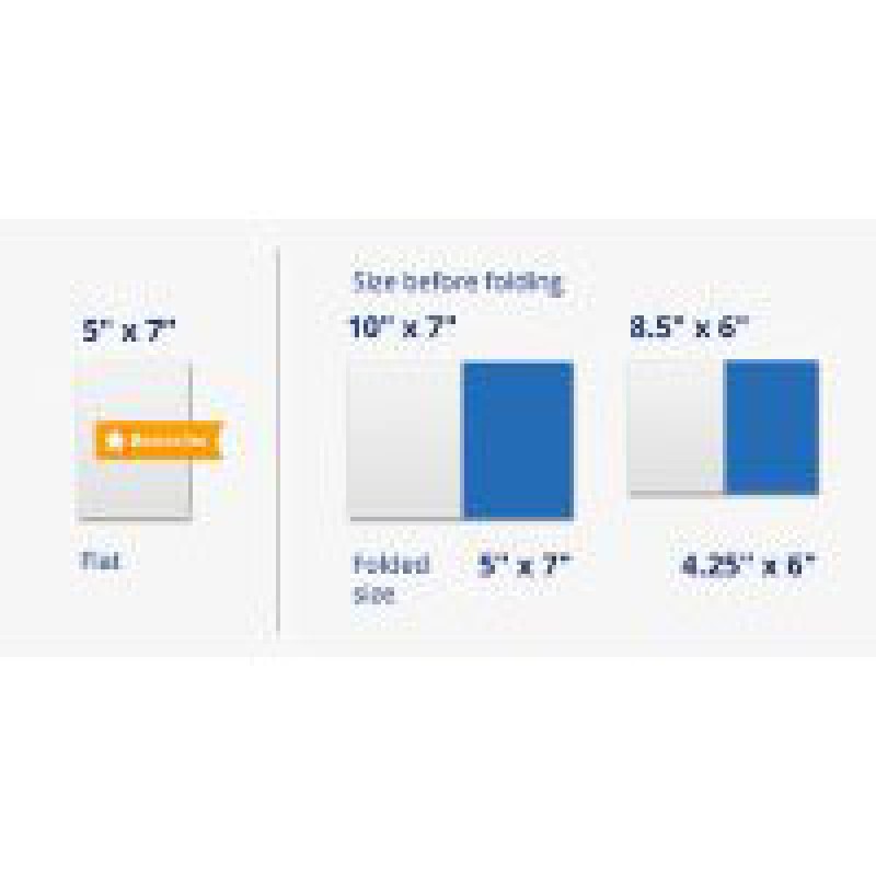Cartes de vœux pliées