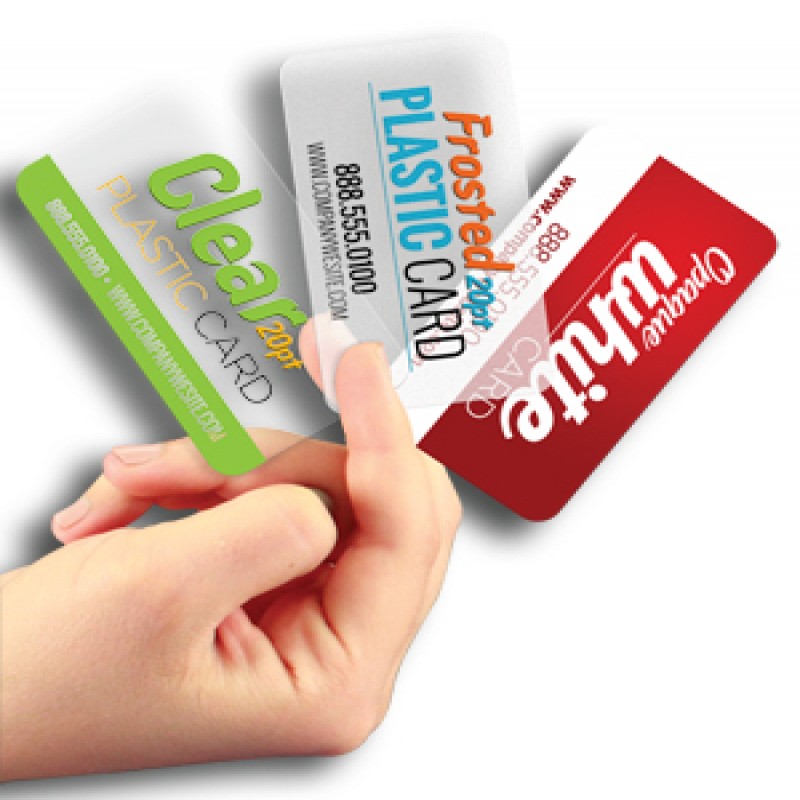 Cartes de visite en plastique