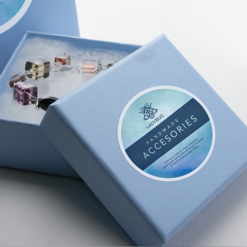 Autocollants ronds en papier découpés à la taille