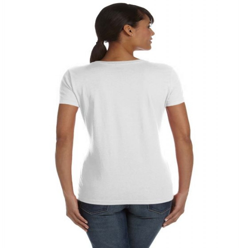 Fruit of the Loom Ladies' 8.3 oz./lin. yd. HD Cotton V-Neck T-Shirt | L39VR