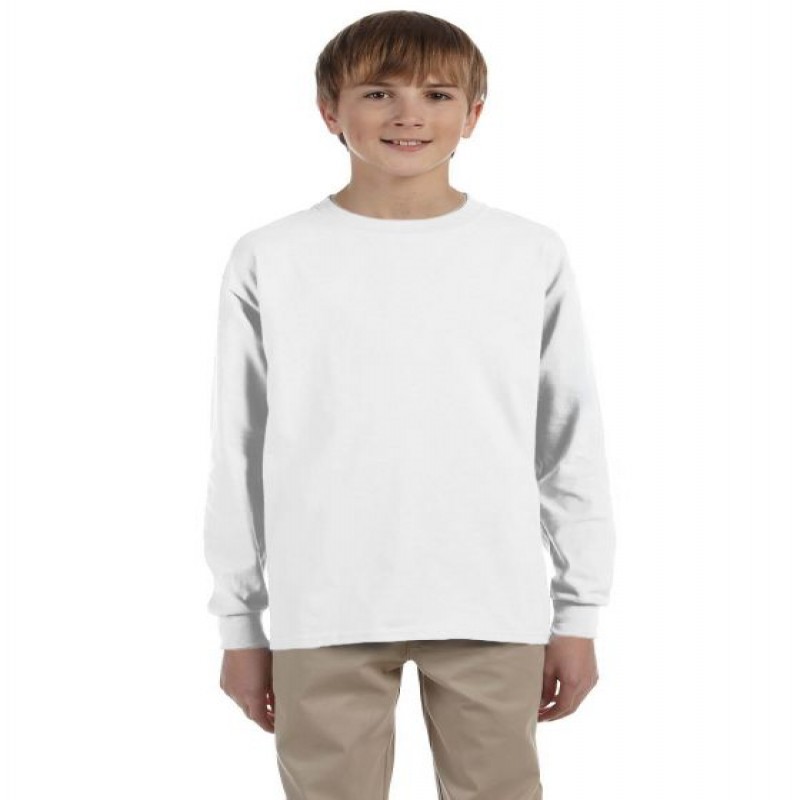 Gildan Youth Ultra Cotton 10 oz./lin. yd. Long-Sleeve T-Shirt | G240B