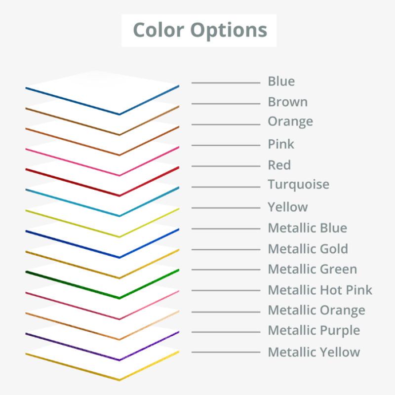 cartes d'affaires tranches colorées 