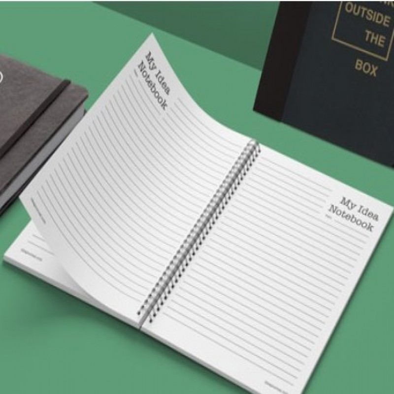 blocs-notes à reliure à anneaux ou Blocs-notes collés en tête