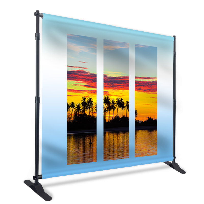 Toile de fond - Vinyle - Supports de bannière de toile de fond télescopiques