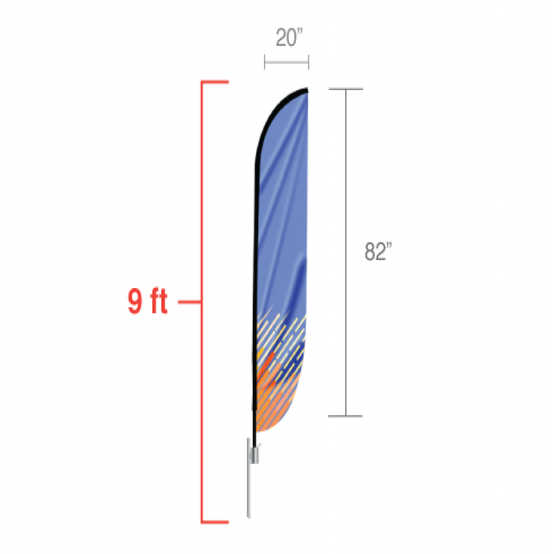 Feather Convex Flag