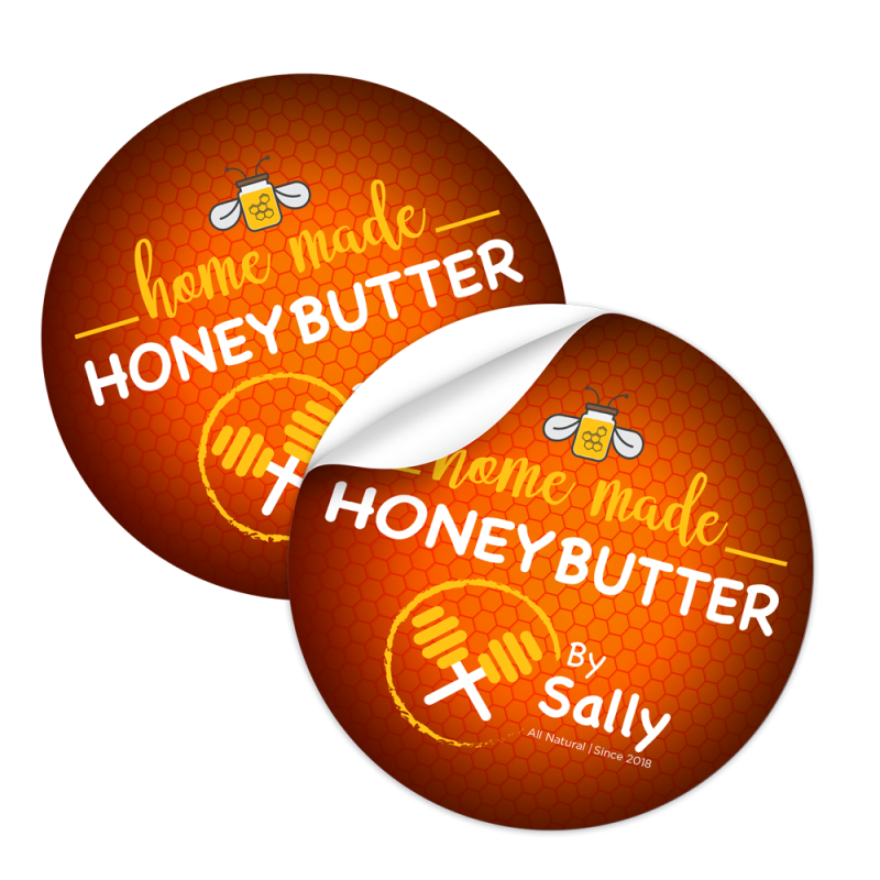 Autocollants ronds en papier découpés à la taille