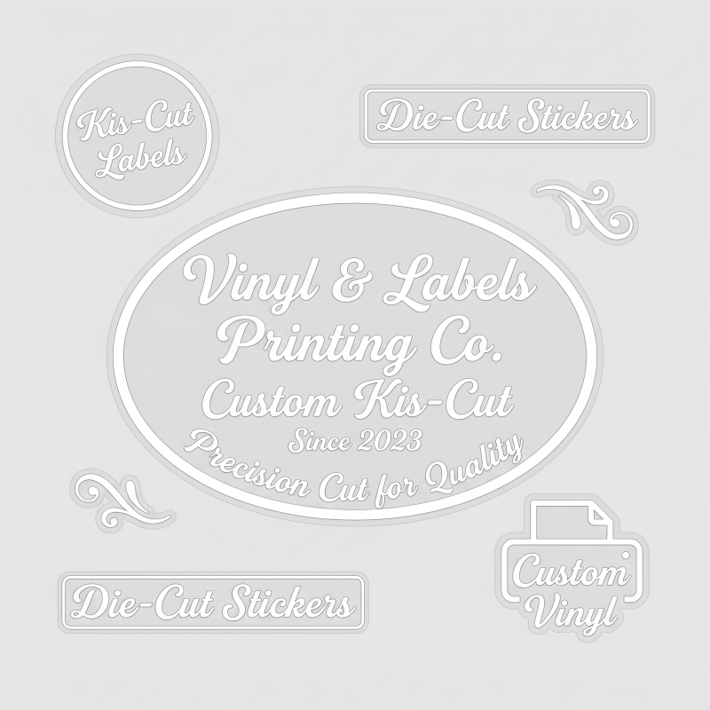 Custom-cut vinyl lettering