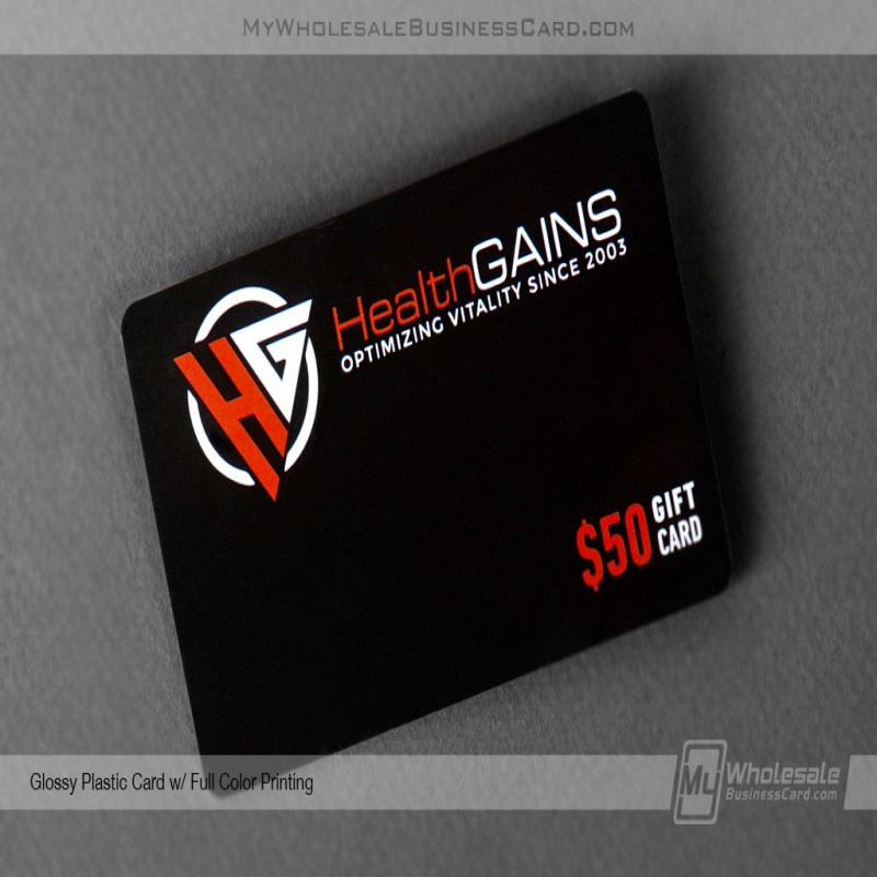 Glossy Plastic Business Cards