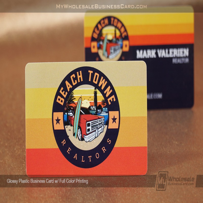 Glossy Plastic Business Cards