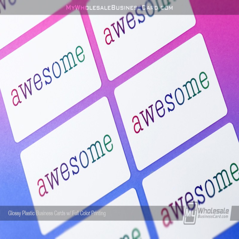Glossy Plastic Business Cards