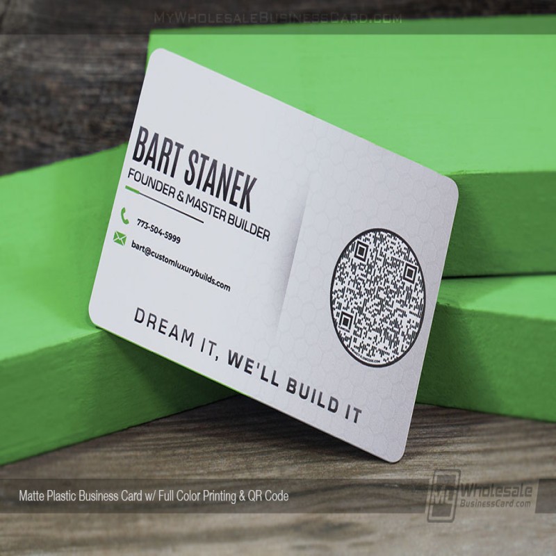 Matte Plastic Business Cards