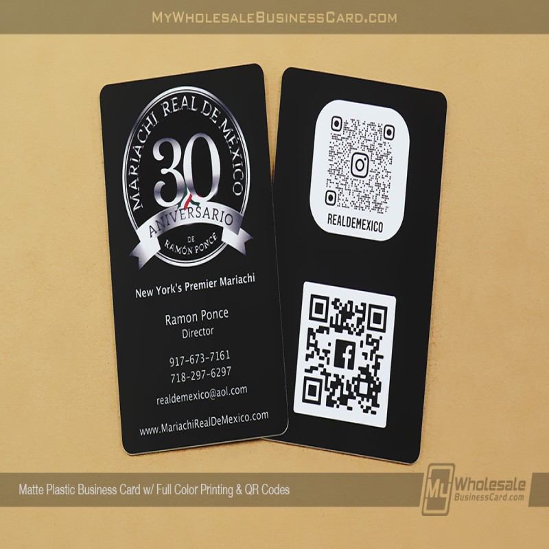 Matte Plastic Business Cards