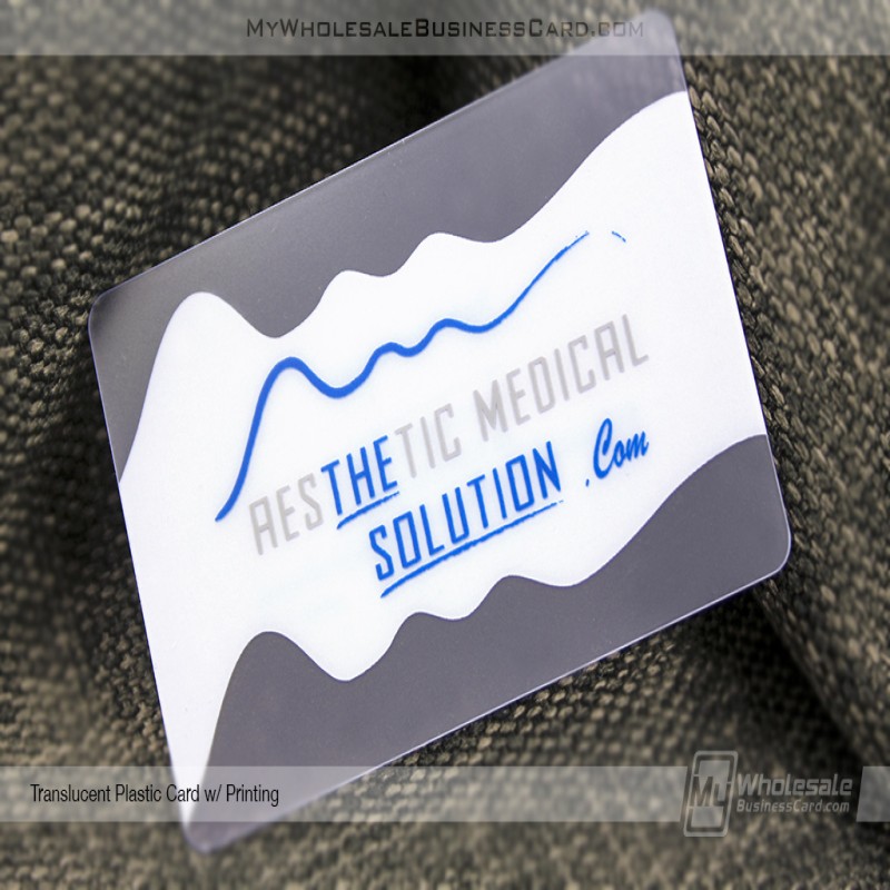 Translucent Plastic Business Cards