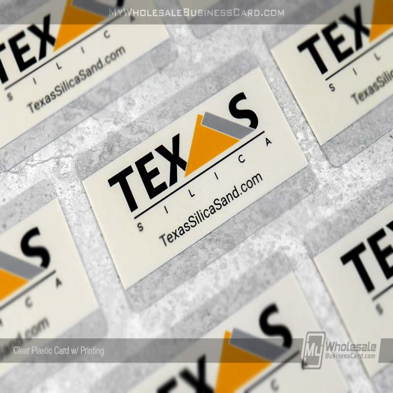 Clear Plastic Business Cards