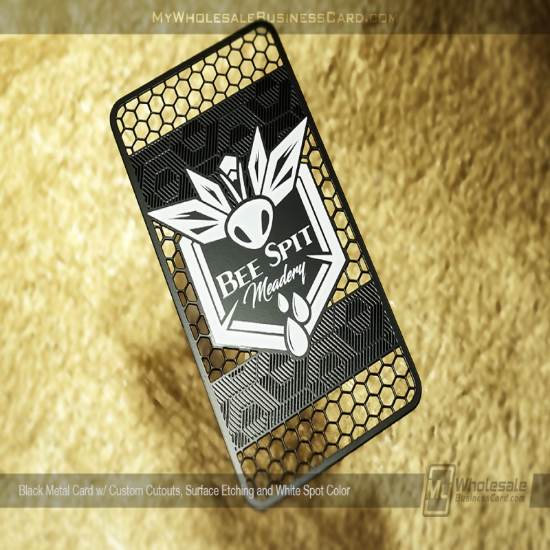 Black Metal Business Cards