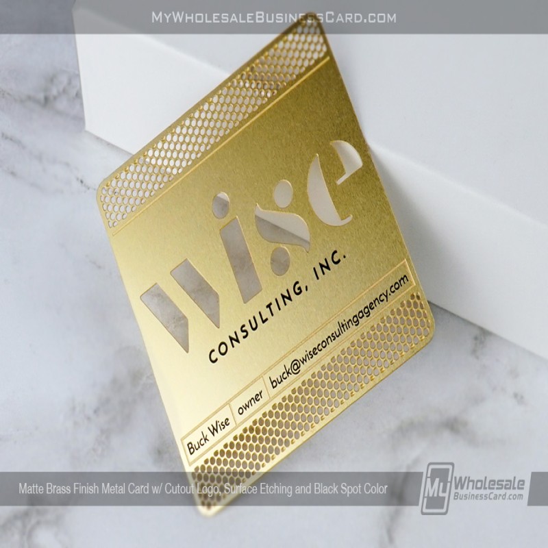 Square Metal Business Cards