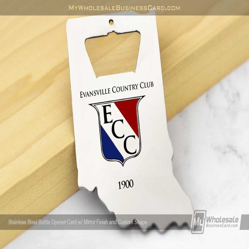 Metal Bottle Opener Business Cards