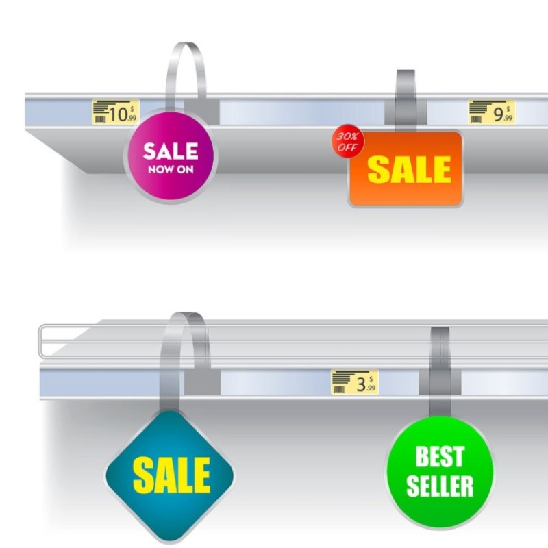 14pt gloss Shelf Dangler - WOBBLER