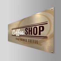 Enseignes en aluminium brossé_1