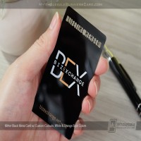 Mirror Black Metal Business Cards_2